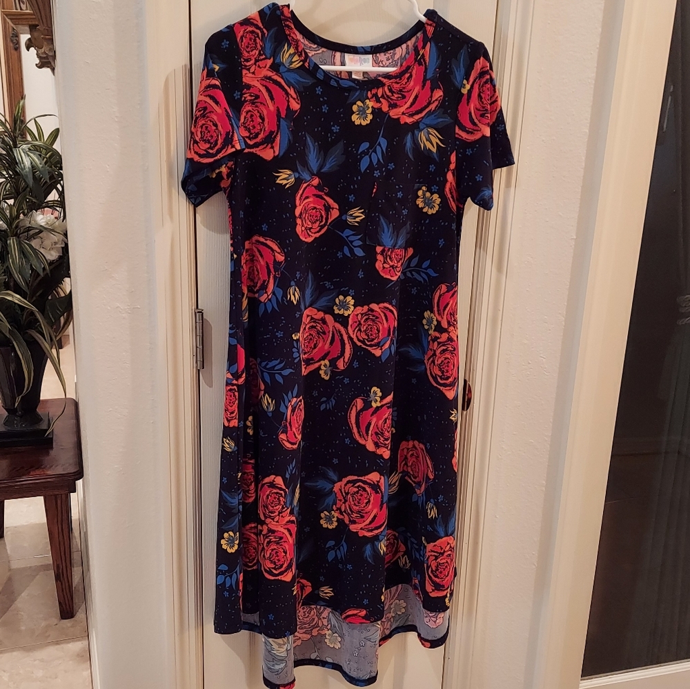 Euc Lularoe Leggings Material Carly Dress XS